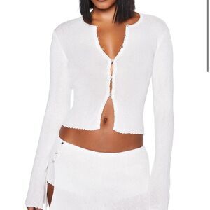 Iamgia Women's White Cardigan